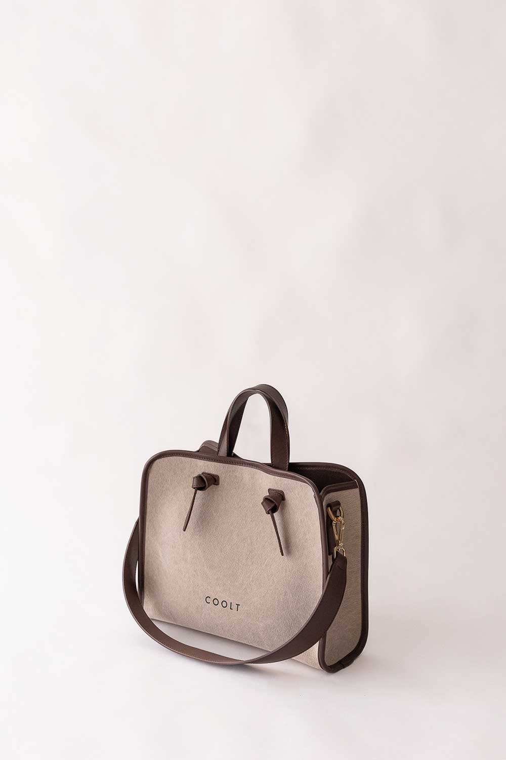 coolt, tote bag natural canvas midi, fashion made in italy