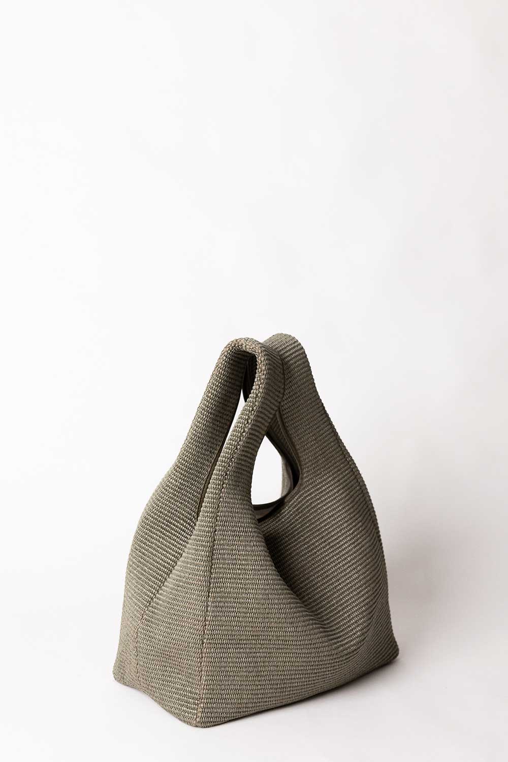 coolt, bobs over rafia olive, 2024, fashion made in italy