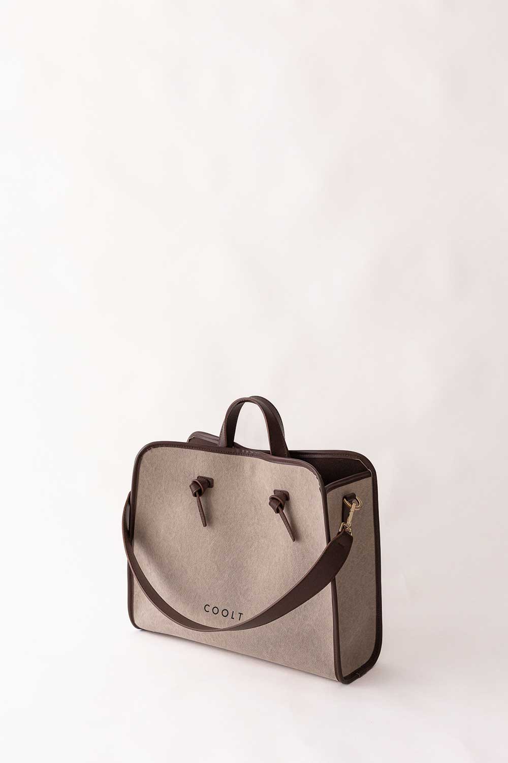 coolt, tote bag natural canvas over, fashion made in italy