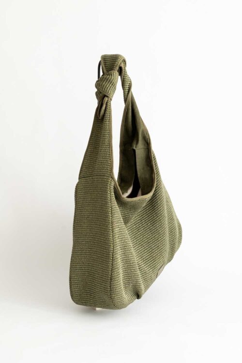 Le Sac Nomad rafia Olive