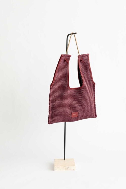 Le souk rafia mini Amaranto